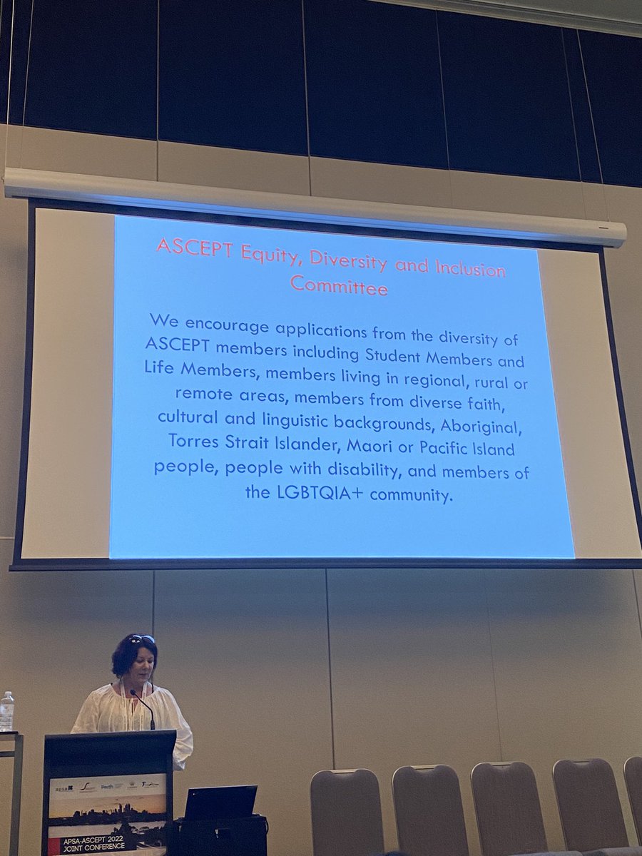 Important steps forward for equity, diversity and inclusion in the <a href="/ASCEPTanz/">ASCEPT</a>. #APSA_ASCEPT2022