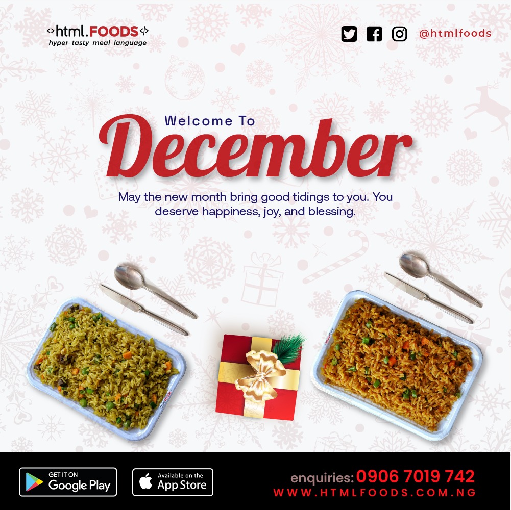 htmlfoods's tweet photo. May the new month bring good tidings to you.
#DecemberWish #htmlfoods #htmlxpress https://t.co/bAlFKWRWdQ