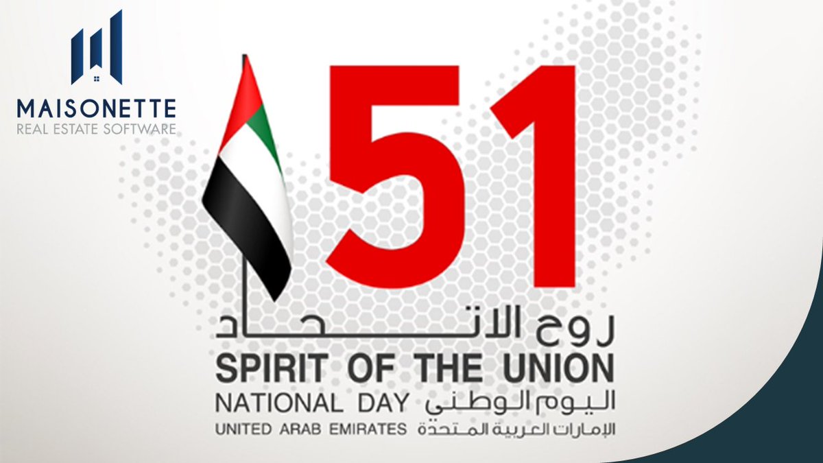 GoMaisonette's tweet photo. #Maisonette team wishes you a very Happy 51st National Day of UAE.

#UAENationalDay #51nationaldayuae #UAE #realestate #software https://t.co/MmTTeeprjB