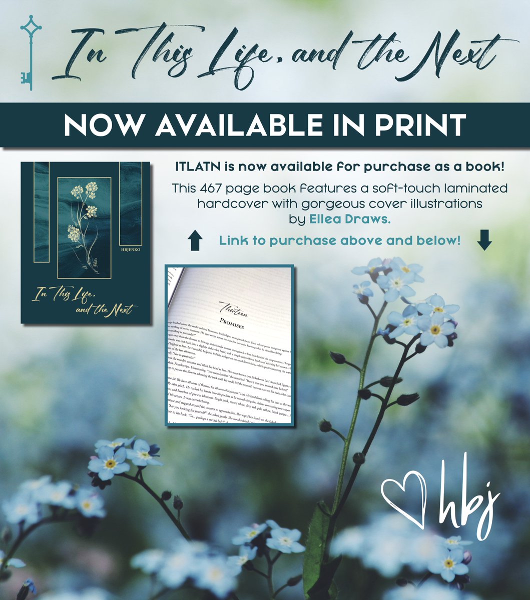 HBJenko's tweet image. ✨R E V E A L✨

"In This Life, and the Next" has gone physical! 📖

ITLATN is now available to purchase as a big-ass hardcover book! And to celebrate, I'm doing a giveaway of one copy!

Link to purchase: tinyurl.com/Buy-ITLATN

⬇️Read thread below for details!⬇️