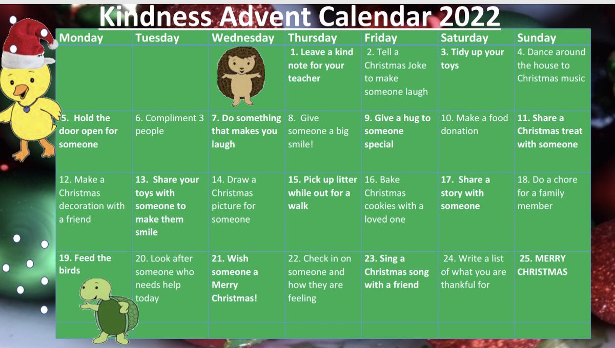 ☃️ Happy December ☃️

Follow along this month, and help spread a little kindness during the season of Advent. We’ve lots of kindness to share 💫