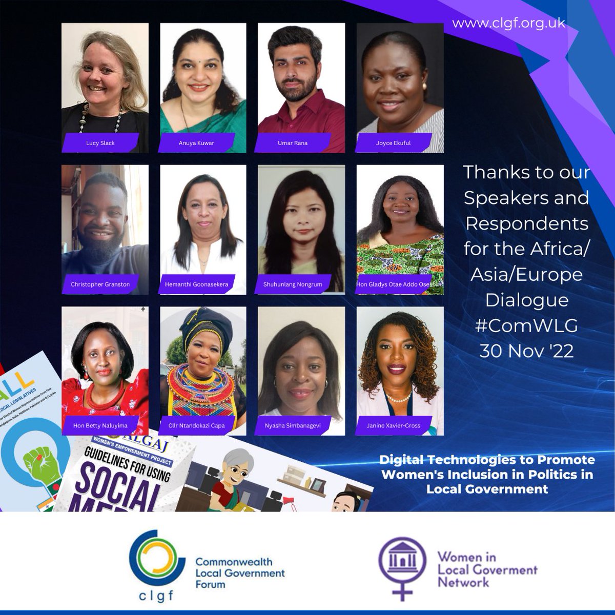 It was great to paricipate in the two workshops on Digital tools for women's political inclusion that we recently put on #CLGF #ComWLG. A big thank you to all our speakers! more information and the various tools can be found here: clgf.org.uk/what-we-do/wom… <a href="/CLGF_News/">CLGF</a>