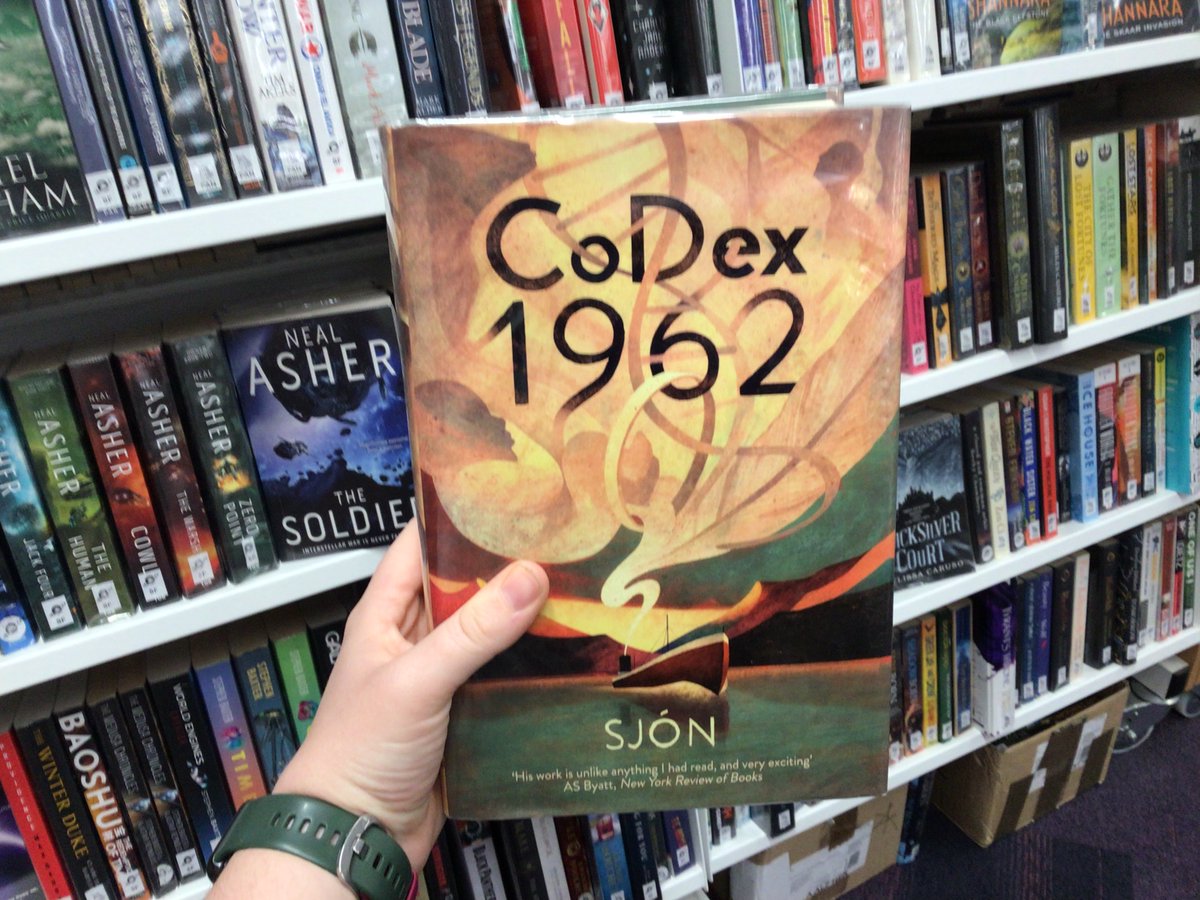 stalibrary_uk's tweet photo. This one's a bit tenuous but it's a great read... Day 19 is 'Codex 1962' by @Sjonorama. This story uses Icelandic folklore to show us what it is to be human. Pick it up today.
#BookAdventCalendar #Codex1962 @mcdbooks https://t.co/m9fPqSfvkA