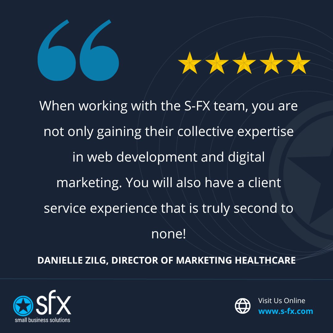 sfxdotcom's tweet photo. See what our clients are saying about us!
#techbusiness #smallbusiness #entrepreneur #webdesign #techtips #technology #webdevelopment #tips #newjersey #website #consultant #blog #blogthursday #SEO #Marketing #technews #sfxdotcom https://t.co/IO0qi3N92P