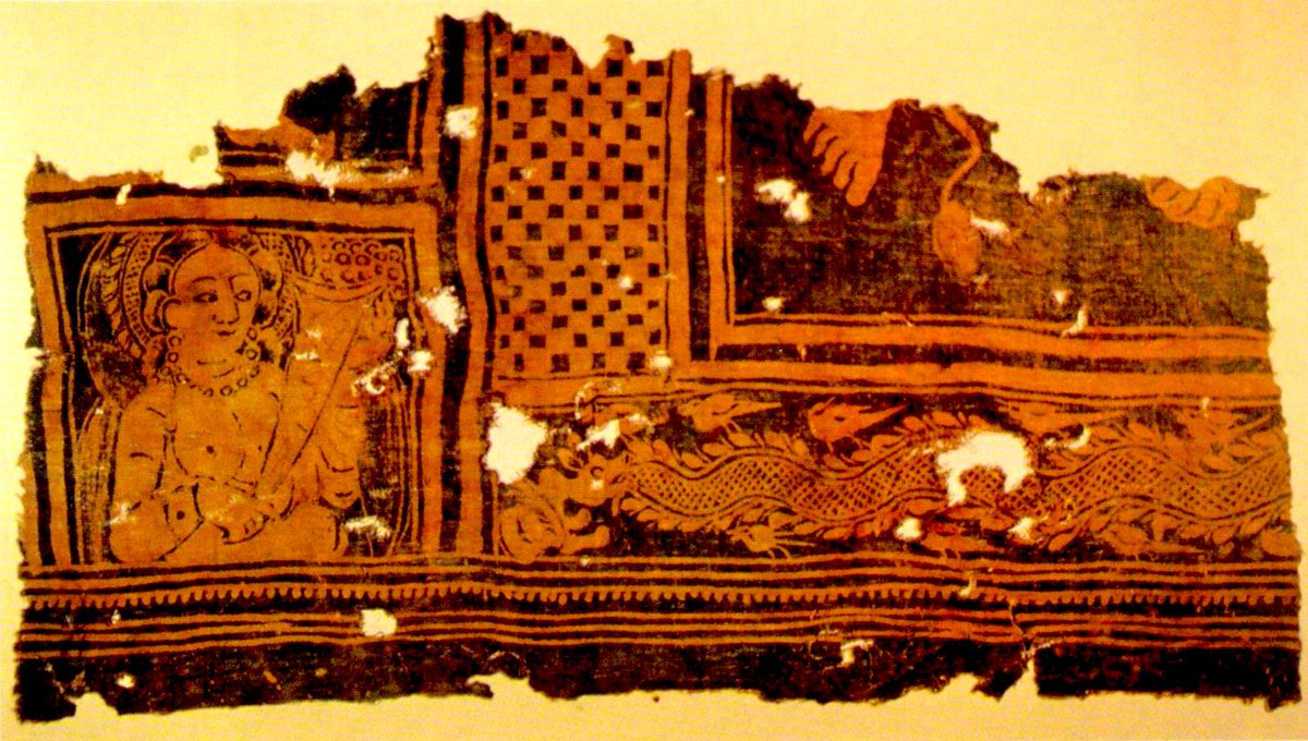tcurumie's tweet image. checkerboard batik (wax-resist dye) trending since 2nd century AD 
*batik (wax-resist dye)from northern dynasty,Niya/Cadota, Minfeng, Xinjiang
#Batik
#CheckerBoardPattern 
#NiyaRuins 
#TarimBasin