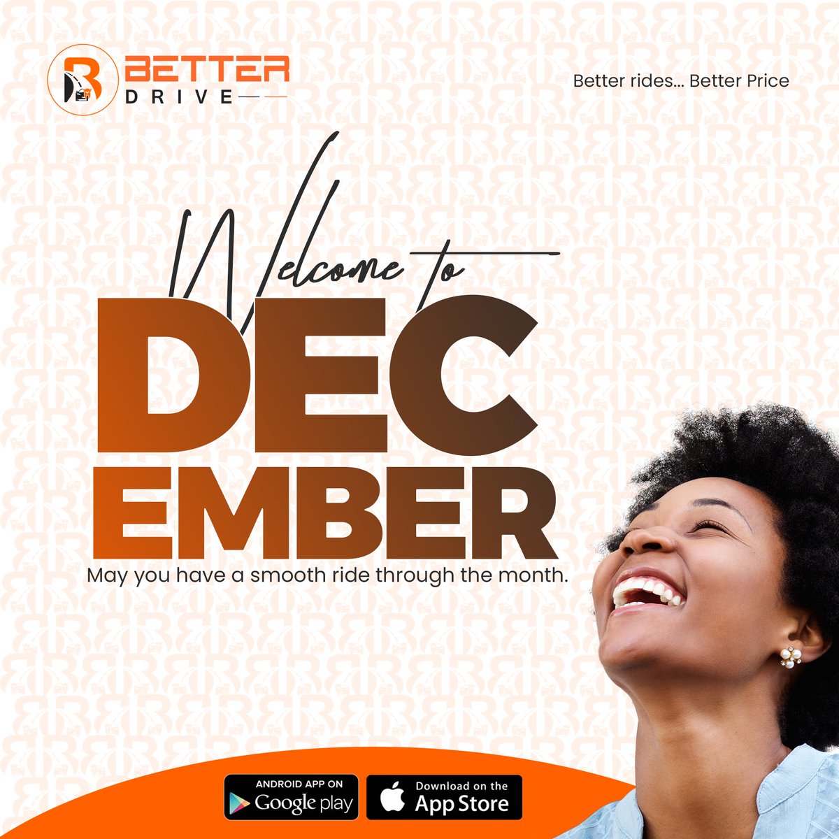BetterDrive_'s tweet photo. December to remember. Let's drive you through the month. Enjoy amazing offers from BetterDrive.
#betterdrive #ridewithbetterdrive #Promo #Ibadan #Live #ridesharing #rideshare #ridesharedriver #transportation #taxi #ride #driver #travel #rideshareadvertising #blackfriday https://t.co/xr12Xh32GO