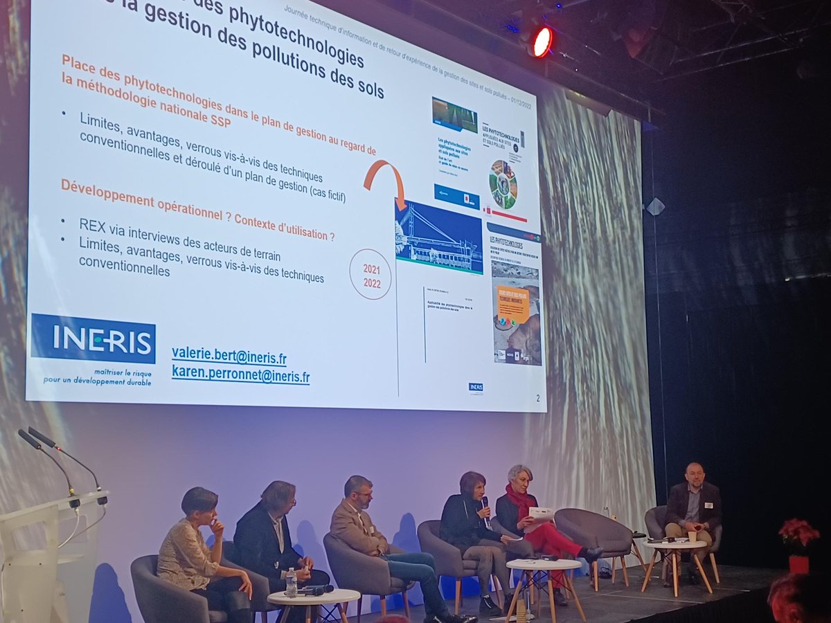 INERIS_fr's tweet image. #SSP2022 | Pollution des sols - intervention de notre expert : &quot;Phytotechnologies, mobilisation sur les travaux nationaux pour élaborer des indicateurs de performance&quot;

@Ecologie_Gouv
@BRGM_fr
#pollution #environnement #sitesetsolspollués