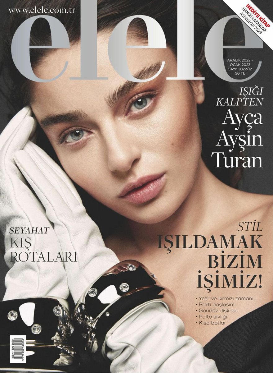 Elele, Aralık sayısının konuğu #AyçaAyşinTuran! 🔥🤍