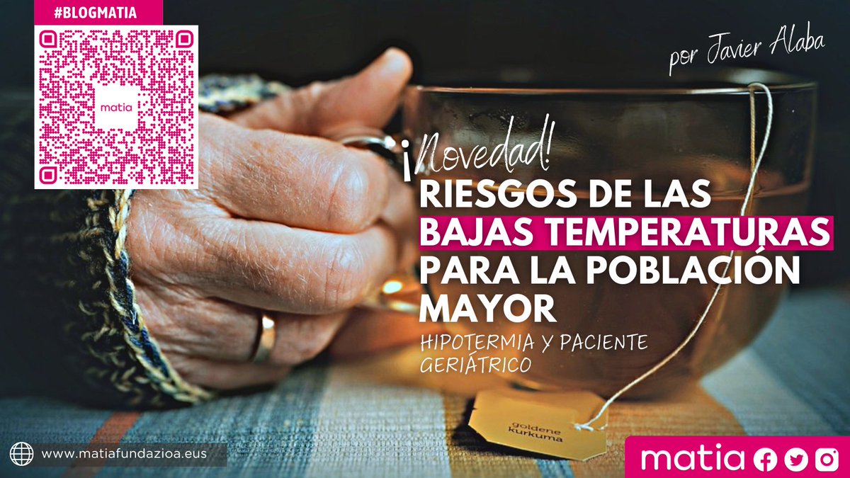 MatiaFundazioa's tweet photo. ❄️👴En un año complicado por el elevado coste de la energía y previsiones de mucho frío, hablamos en #BlogMatia de los riesgos de las #bajastemperaturas para la población mayor. Un texto de nuestro compañero y médico geriatra @alaba_javier.
https://t.co/cwoJSxV6Mw
#Hipotermia https://t.co/TSUxGwhkfI