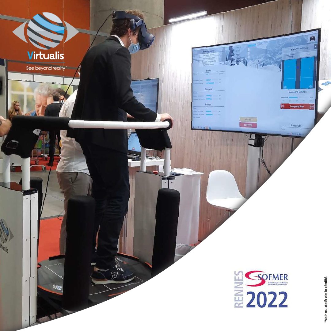 VirtualisVR's tweet photo. C’est parti pour le Congrès 2022 de la #SOFMER à Rennes au Couvent des Jacobins !🚀
L’équipe Virtualis vous attend sur le stand 15 jusqu’au 3 décembre pour vous faire découvrir la #RéalitéVirtuelle Thérapeutique.
#SOFMER2022 #Rééducation #Kiné #Neurologie #Ergothérapeute https://t.co/xlMR38b714