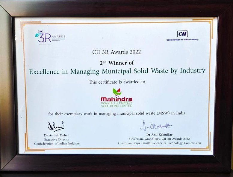 Mahindra Waste To Energy Solutions Ltd. tweet media