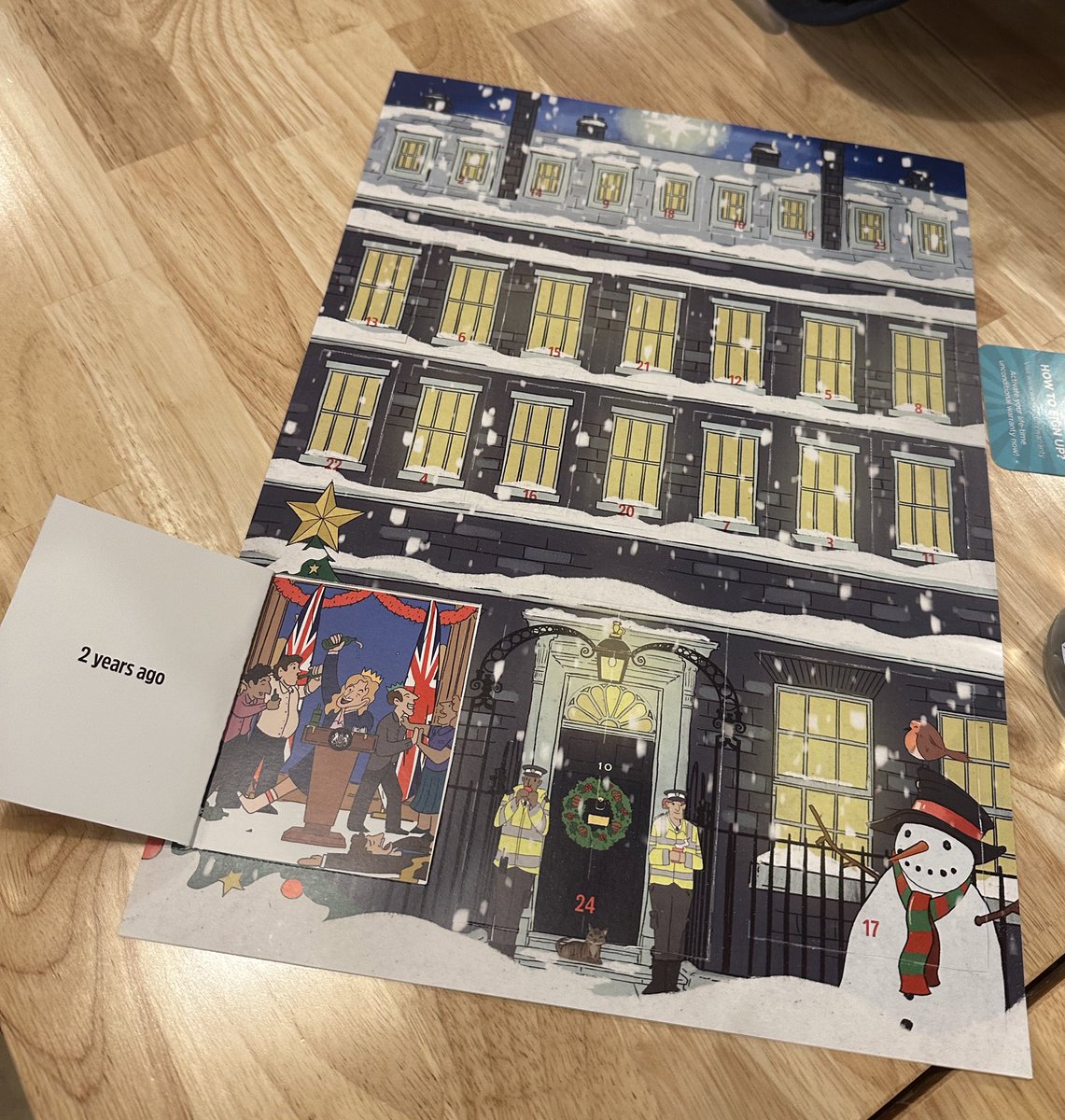 AvaSantina's tweet photo. Festive partygate scandal advent calendar delivered this morning @PartyGateAdvCal 

(If anyone else, particularly Liberty, would like to add to this collection, feel free) https://t.co/vvLQ9VmXmf