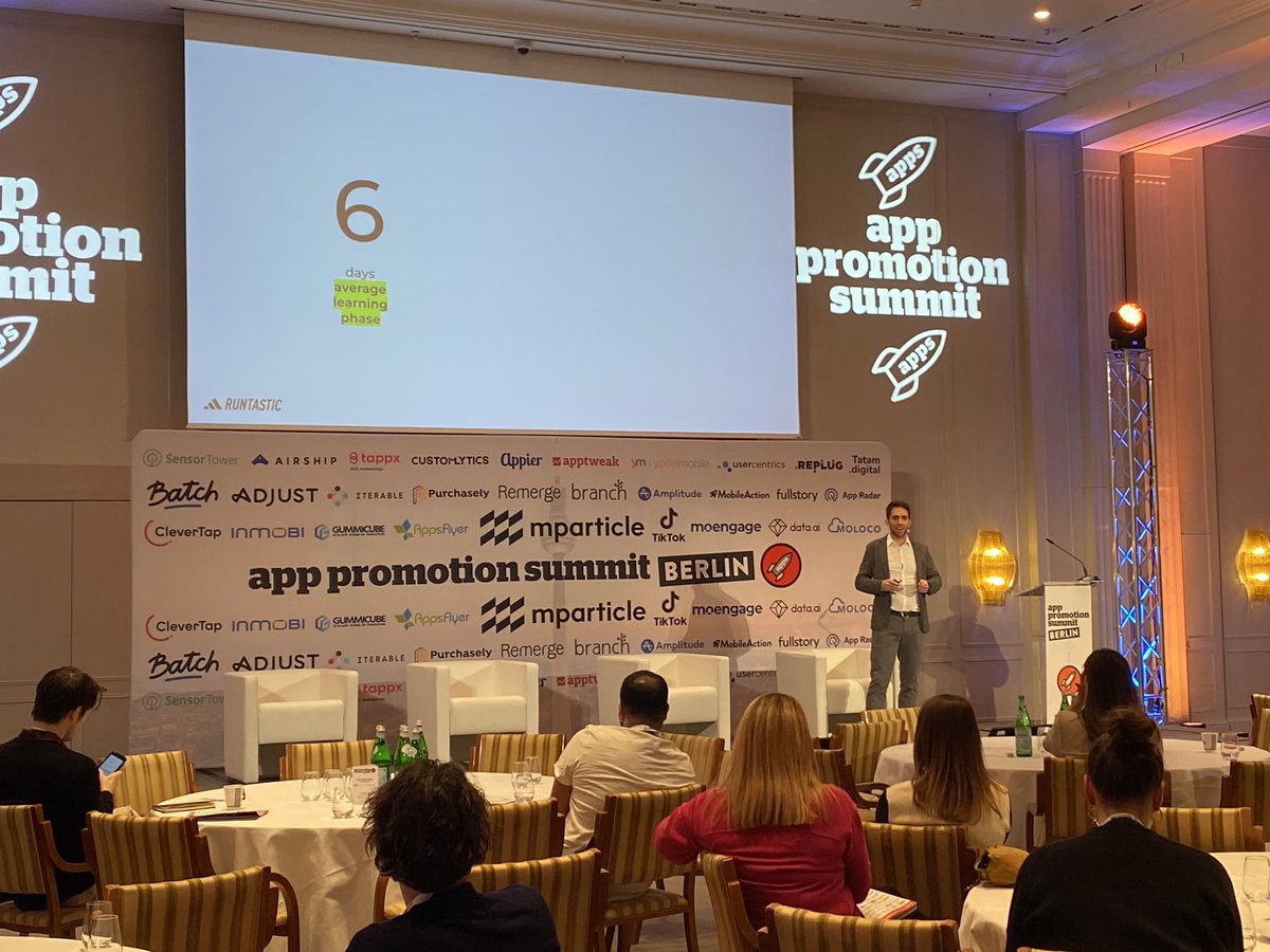 Luca Stefanutti on stage sharing how to scale beyond a million $ campaign - the good, the bad and the ugly #APSBerlin