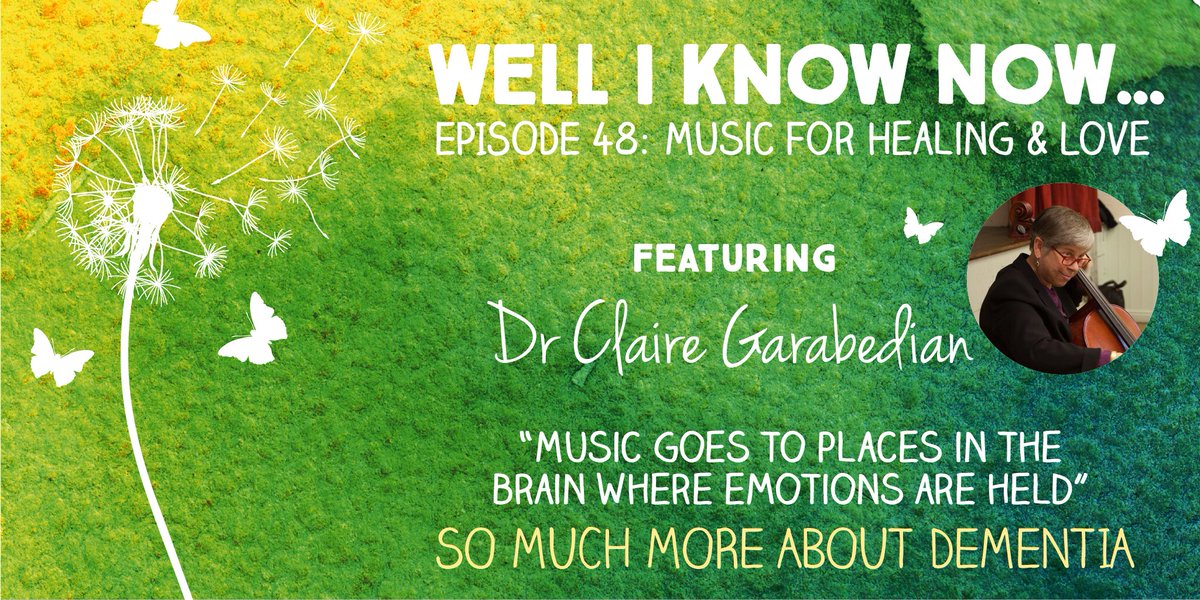 If you're interested in, affected by or want to know more about #dementia, do listen to my #WellIKnowNow #podcast. This week it's cellist & #music & dementia specialist Dr Claire Garabedian. Real music is involved 😊podcasts.apple.com/gb/podcast/dr-…
@vicrayner @GlosCountyDAA @AParkinsonism