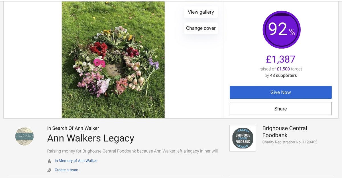 SearchingForAnn's tweet photo. ANN’S LEGACY

Almost at our 3rd target, you lovely people!  Thank you to everyone who has donated or shared! 

We start our auctions tomorrow as well… it is so moving that you are honouring Ann in this way even in the current financial climate. https://t.co/3mLd2lLh0g