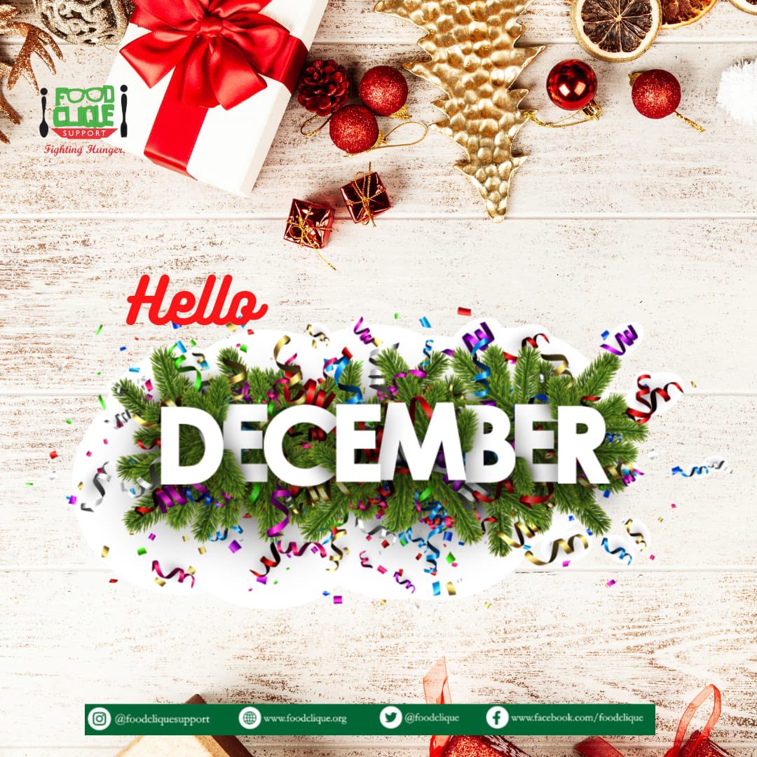 Happy first day of December! 
Hope you all make this a December to remember!

Happy New Month!

#WeAreStrongerTogether #ZeroHunger #SustainableDevelopmentGoals
#Sustainability #BolajokoLivesOn
#SDG2 #CommunityDevelopment
#Charity #Africa #NGO