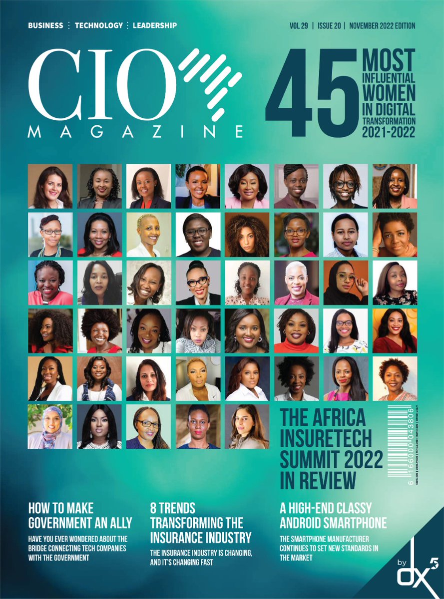 Liloh254's tweet photo. These are many women who have worked so hard to for the digital transformation flag. Get to know more about them in the CIO Africa Magazine
#WomenInDigitalTransformation https://t.co/8BJ31xxYlr