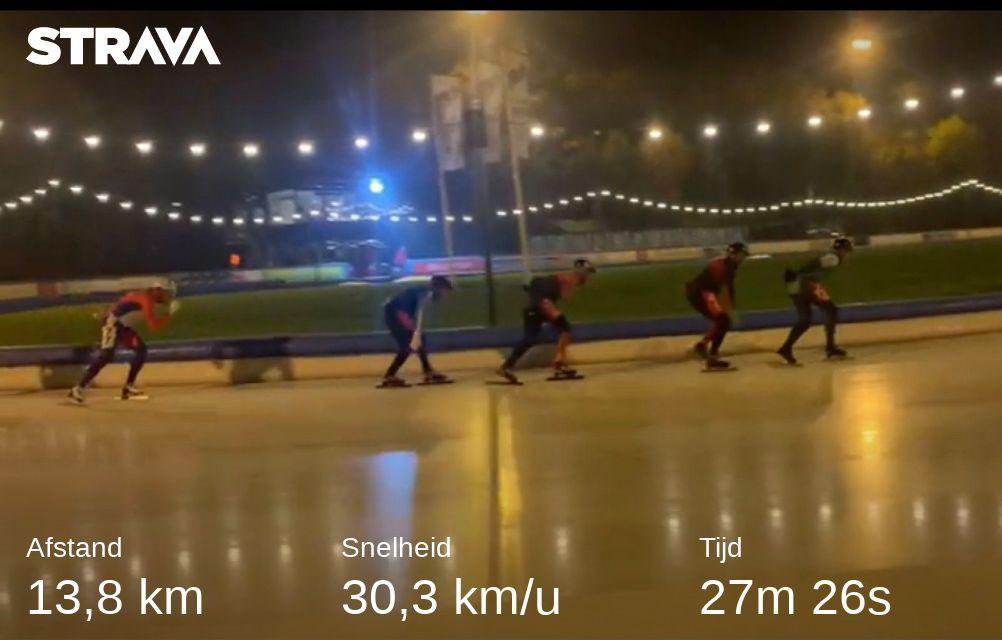 Gisteravond weer marathonnen in Amsterdam op de Jaap Eden baan. Deze keer een vijfde plek. 🤗⛸️

strava.app.link/OtIPaggSovb