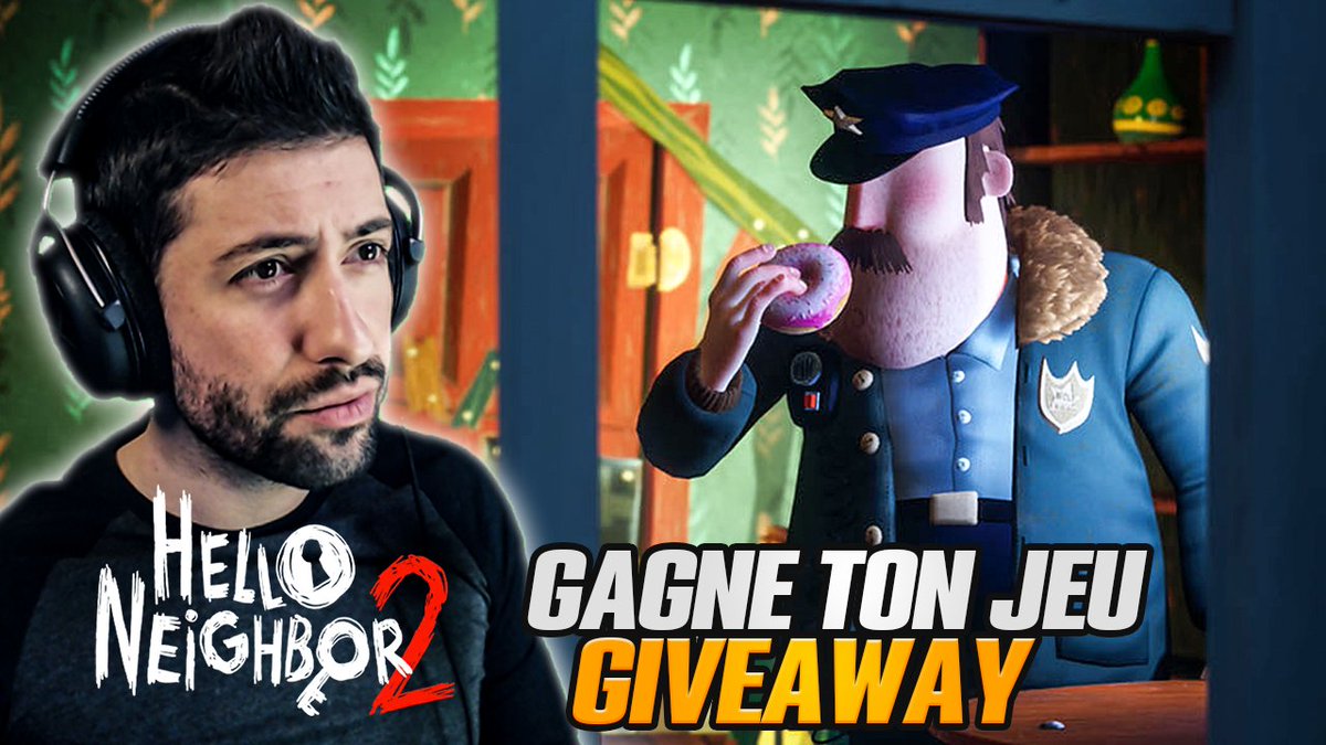 Je peux jouer en avant première à #HelloNeighbor2 !
Et pour fêter ceci, je vous fais gagner le jeu dans son intégralité !
Tu pourras donc y jouer dès la sortie officielle le 6 décembre 2022 !
Pour participer, être Abonné, Like, Retweet, Tag tes potes, tirage Mardi 6 dec à 17h !