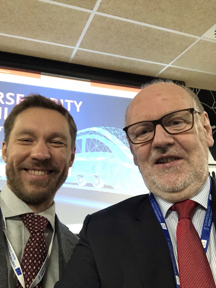 Josef Doppelbauer (@jodoppelbauer) on Twitter photo Let the ERA - ENISA Conference #Cybersecurity in Railways begin! 
In #Lille 🇫🇷 with <a href="/Le_Passar/">Juhan Lepassaar</a>, Executive Director @ENISA_EU Let the ERA - ENISA Conference #Cybersecurity in Railways begin! 
In #Lille 🇫🇷 with <a href="/Le_Passar/">Juhan Lepassaar</a>, Executive Director @ENISA_EU