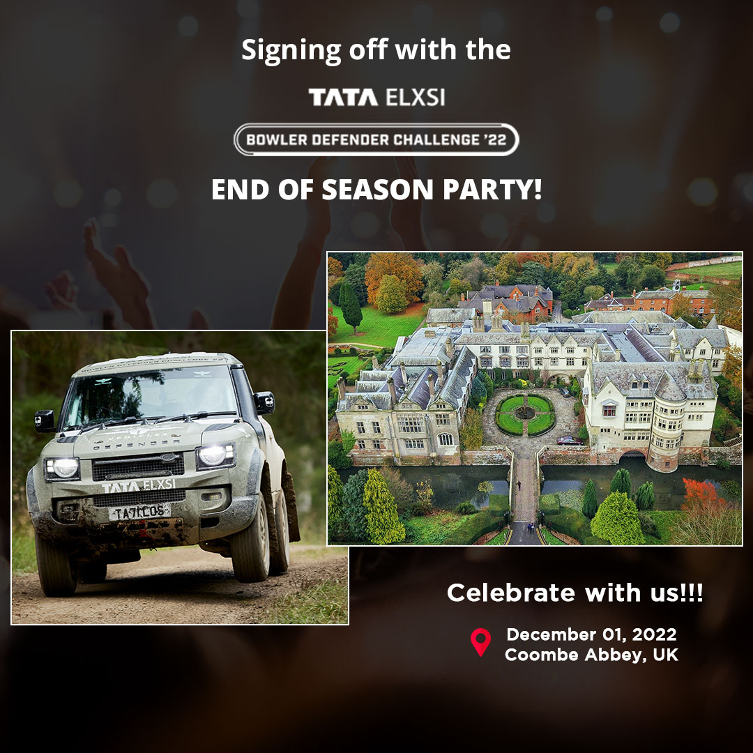 tataelxsi's tweet photo. Thanks for sharing the enjoyable moments of the 2022-Bowler defender challenge!
Today, this event will flag off from Coombe Abbey, UK. We're ready to wrap up this amazing event, and we hope to work together again soon!
#Tataelxsi #Bowlerdefender #Xtremeengineering #JLR #uk https://t.co/nlLbmqXZIa