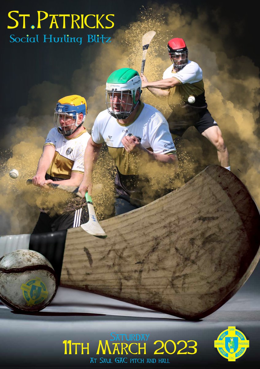 Social hurling blitz as part of the St Patrick's Festival in Downpatrick next year. Looking forward to it...