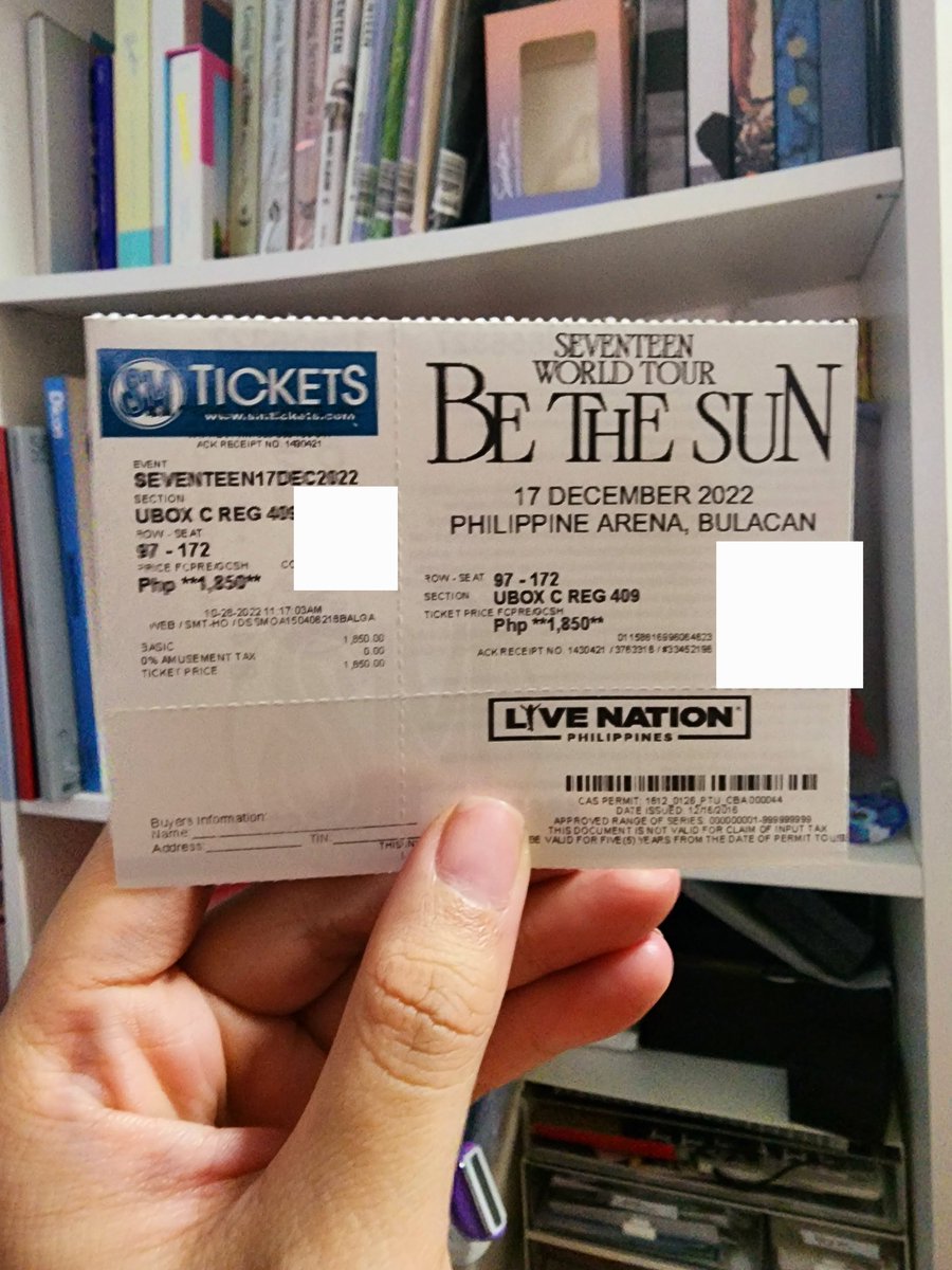 CaratAuds's tweet photo. FOR SALE / WTS 

BE THE SUN TICKET UBC GEN 409 / ROW 97 / SEAT 172

Price: 1950 (orig price + online fee) 
Can hold for payment until December 14. 

Claiming tweet to be posted Dec 2, 12nn via google forms

Please help RT! https://t.co/y6F2yT95Wm