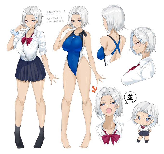 Skebで描いたOCちゃん 