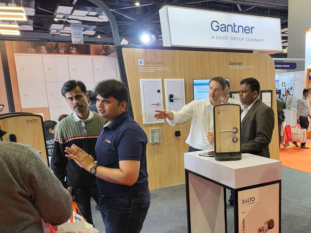 GantnerGroup's tweet photo. Meet us @IndiaIFSEC from December 1st-3rd, 2022 in New Delhi. Our GANTNER and @SaltoSystems team will present you our innovative security solutions in the field of electronic access control and smart locker systems. Visit us at booth C42 in hall 5!

#GANTNER #ifsecindia https://t.co/yyqkzLcIsR