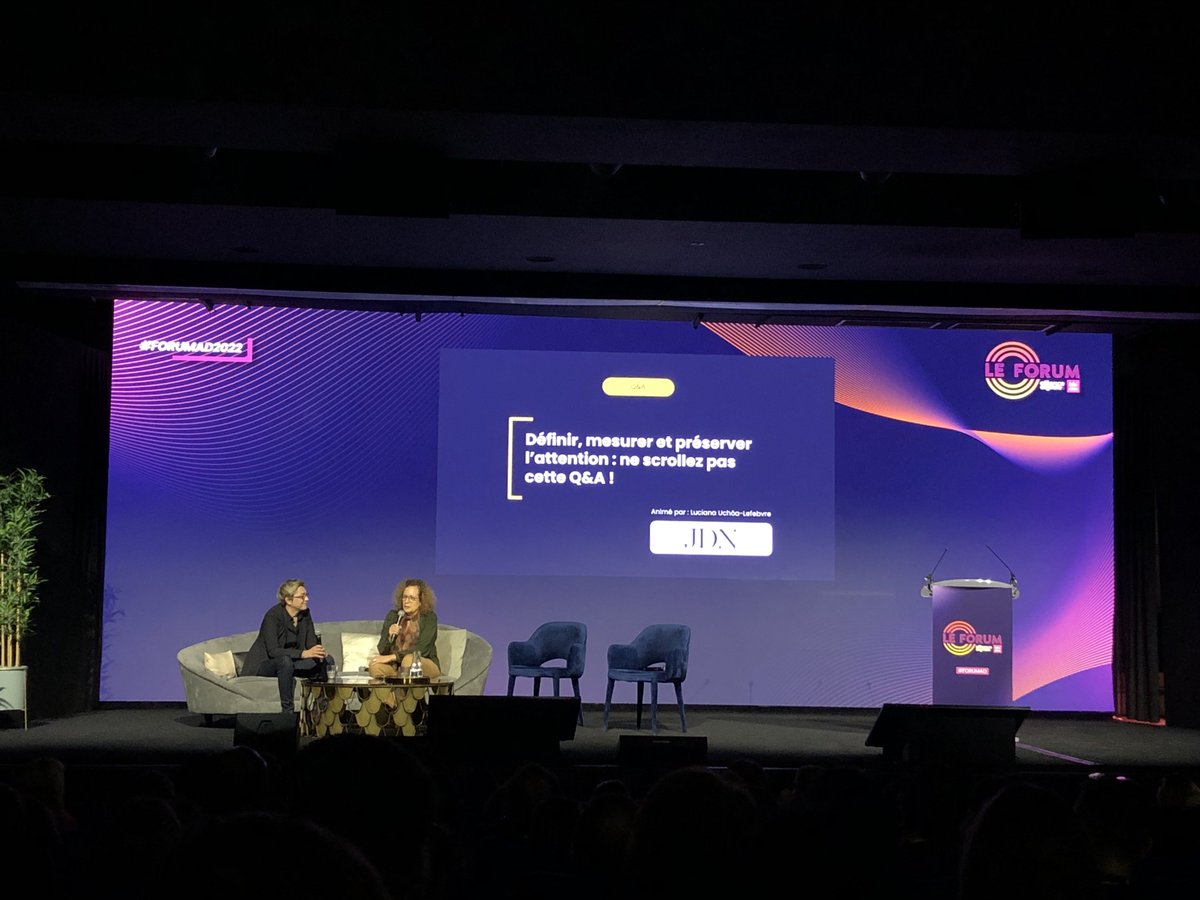 💬 « Pour moi la règle d’or : la publicité doit être dans un système non encombré »
🗣 Q&amp;A « Définir, mesurer et préserver l’attention : ne scrollez pas cette Q&amp;A » avec Dorothée Rieu (<a href="/mediamento/">Dorothée Rieu</a>), au forum de <a href="/Alliance_Dgtle/">Alliance Digitale</a> 
#iim #iimstars #CSSM #mma
#ForumAD #ForumAD2022