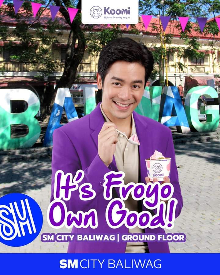 TeamJoshuaHK's tweet photo. Have a cup of Koomi Froyo at the newly opened #KoomiSMCityBaliwag Ground Floor! It's Froyo Own Good @iamjoshuagarcia π
#KoomiPH
#GuiltlessGoodness
https://t.co/Q7QsABJMMz https://t.co/8dAWeWoTLH