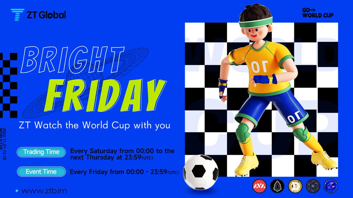ZT_exchange's tweet photo. 👑Bright Friday is Coming !🥳
🎁👉Are you ready to get mysterious boxes everyweek?
💰Trading over 188 USDT can draw a mystery box during Bright Friday opening time!🍻
🔗https://t.co/JzKuNhJ8KV
#ZT #ZTFriday #cryptocurrency #ZTers #ZTexchange #ZTHBD https://t.co/Q6NDOxVfUY