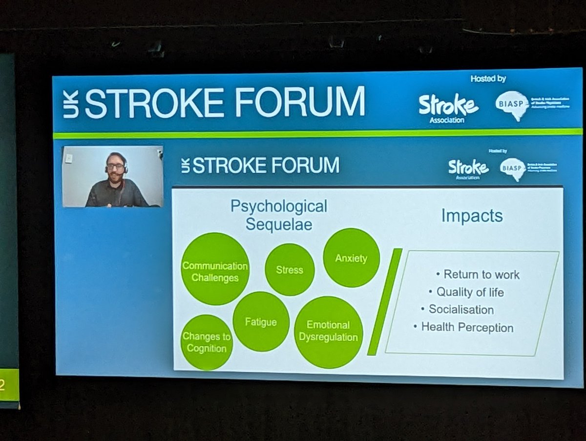 Great presentations this morning on the  unseen impacts (in particular, mood & cognition) of TIA and Minor Stroke 🧠⚡

Fantastic way to start the last day of the #UKSF22 conference!!!

#Stroke #TIA #youngstroke