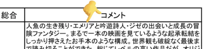 電撃の評価シートきました。
2件とも褒められていましたが、1行目でヒロインの名前を間違われていたので、まあそれまでのものだったのだなと反省しました、ちゃんちゃん♪
正しくはエメリナです、はい。。。😇またがんばろう 