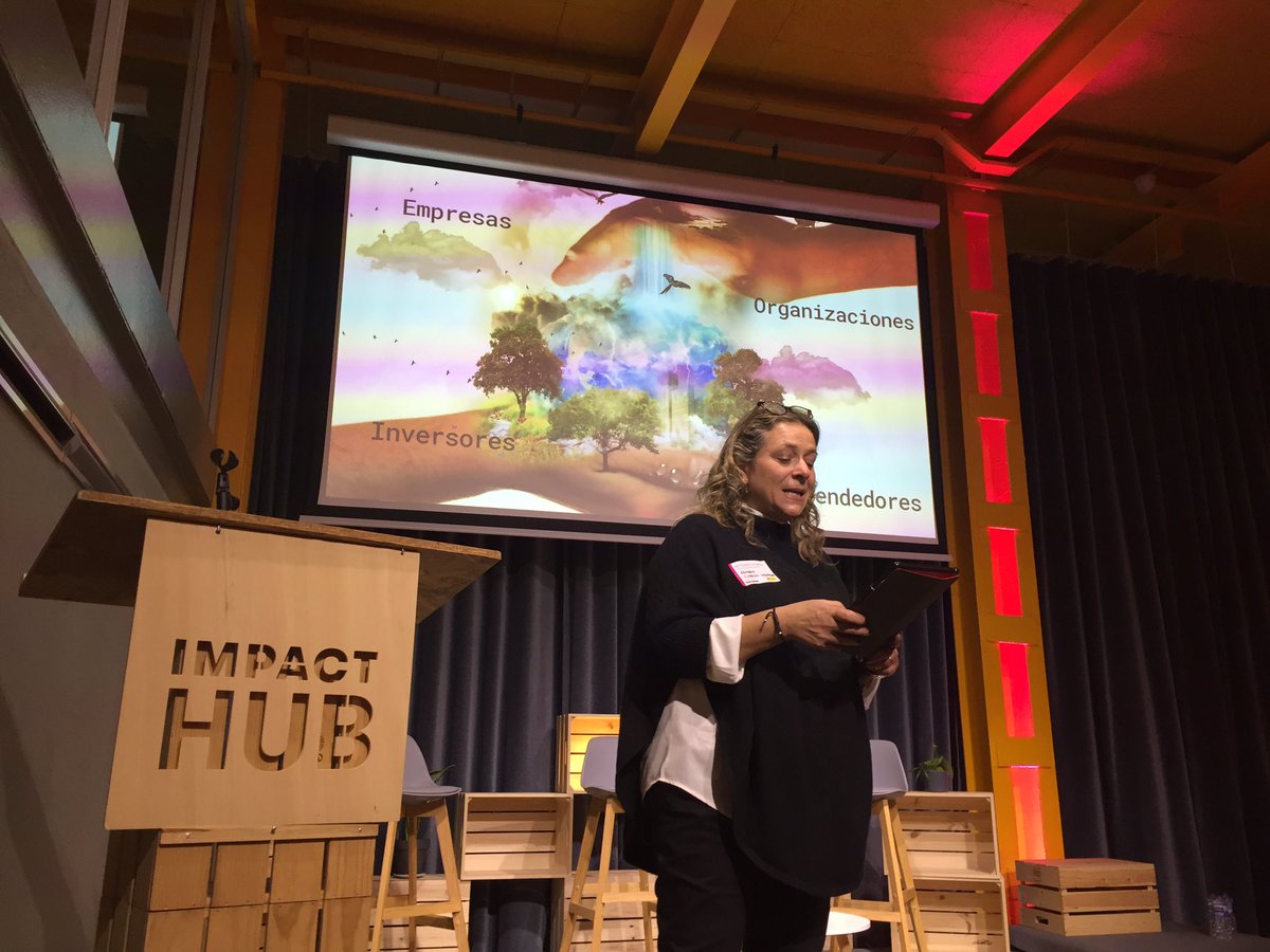 Corresponsables's tweet photo. “El #emprendimientosocial es positivo y #sostenible”, asegura @AlmudenaPerezM, directora de innovación social de @Hazloposible que presenta #InGoodCompanies en el #TheHubHazloposible. https://t.co/mR9S56XZpH