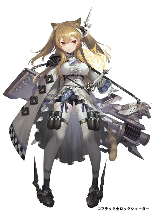 ブラックロックシューター FRAGMENT  ピックアップ兵装製造 『The Honorable White Knight』ニコラ5兵装 [盤面の担い手]担当しました。よろしくお願いします!#ブラックロックシューター #BRSF 