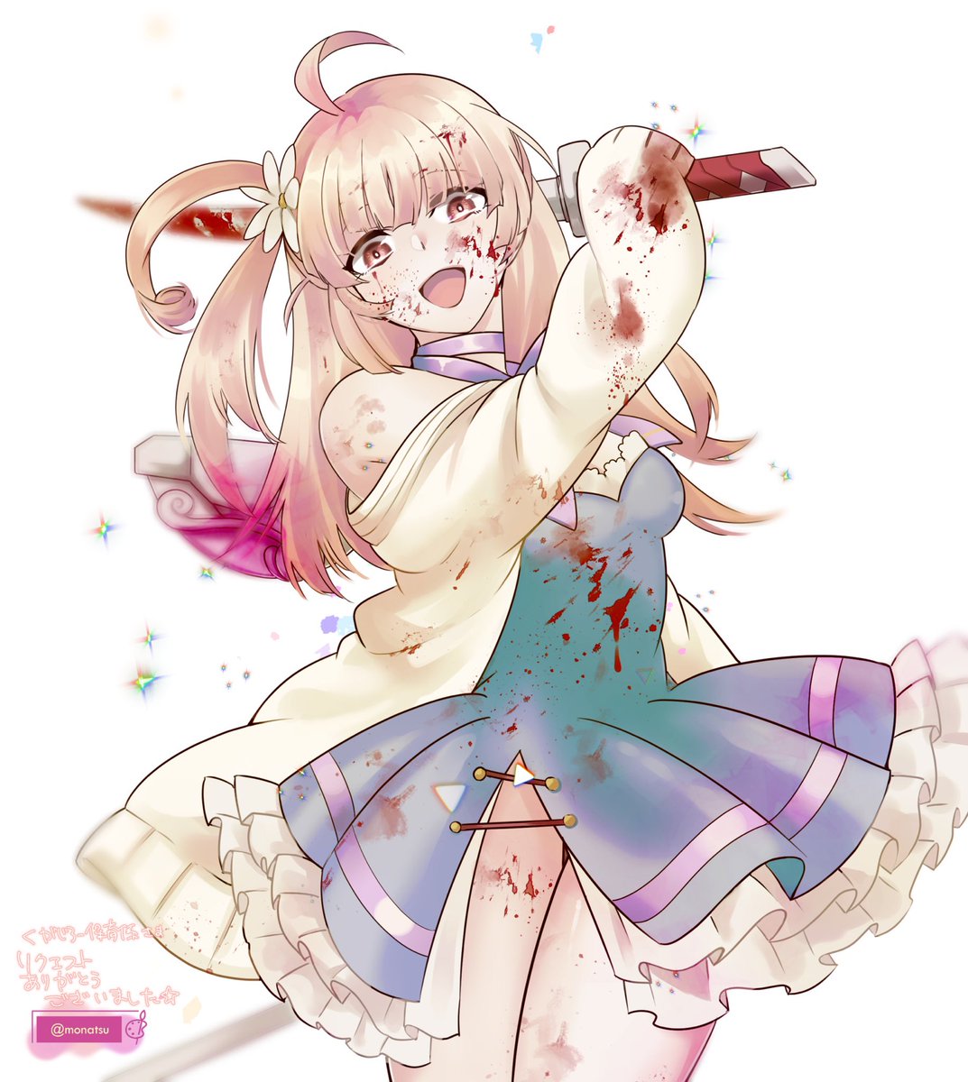 「skeb納品しましたラスオリのマジカルモモちゃん!リクエストありがとうございまし」|もなつ✎ܚskeb受付中のイラスト