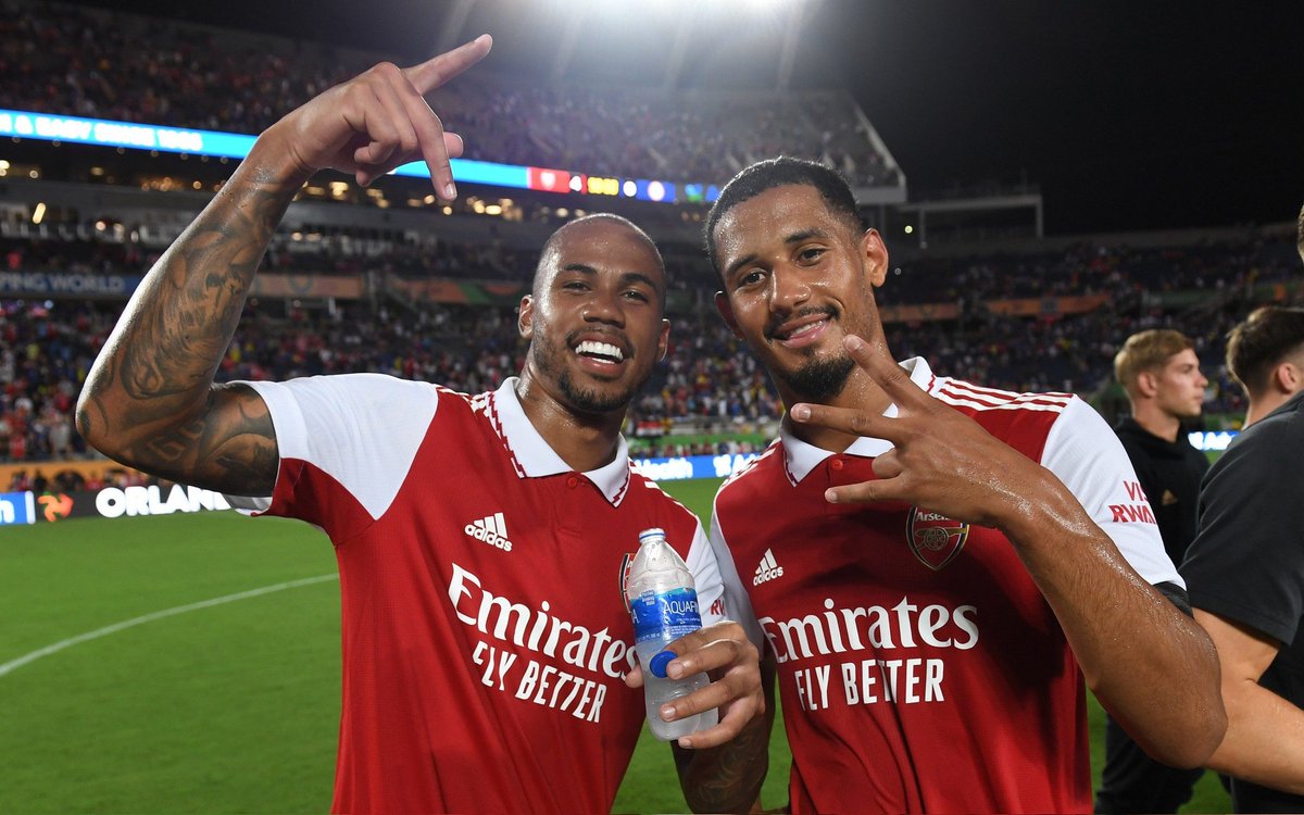 AfcGabeast's tweet photo. Arsenal are top of the table with the best defensive record yet none of our backline is good enough to play at the world cup, it's either Arteta is a genius or these players deserve more respect. https://t.co/1jHW7lOfST