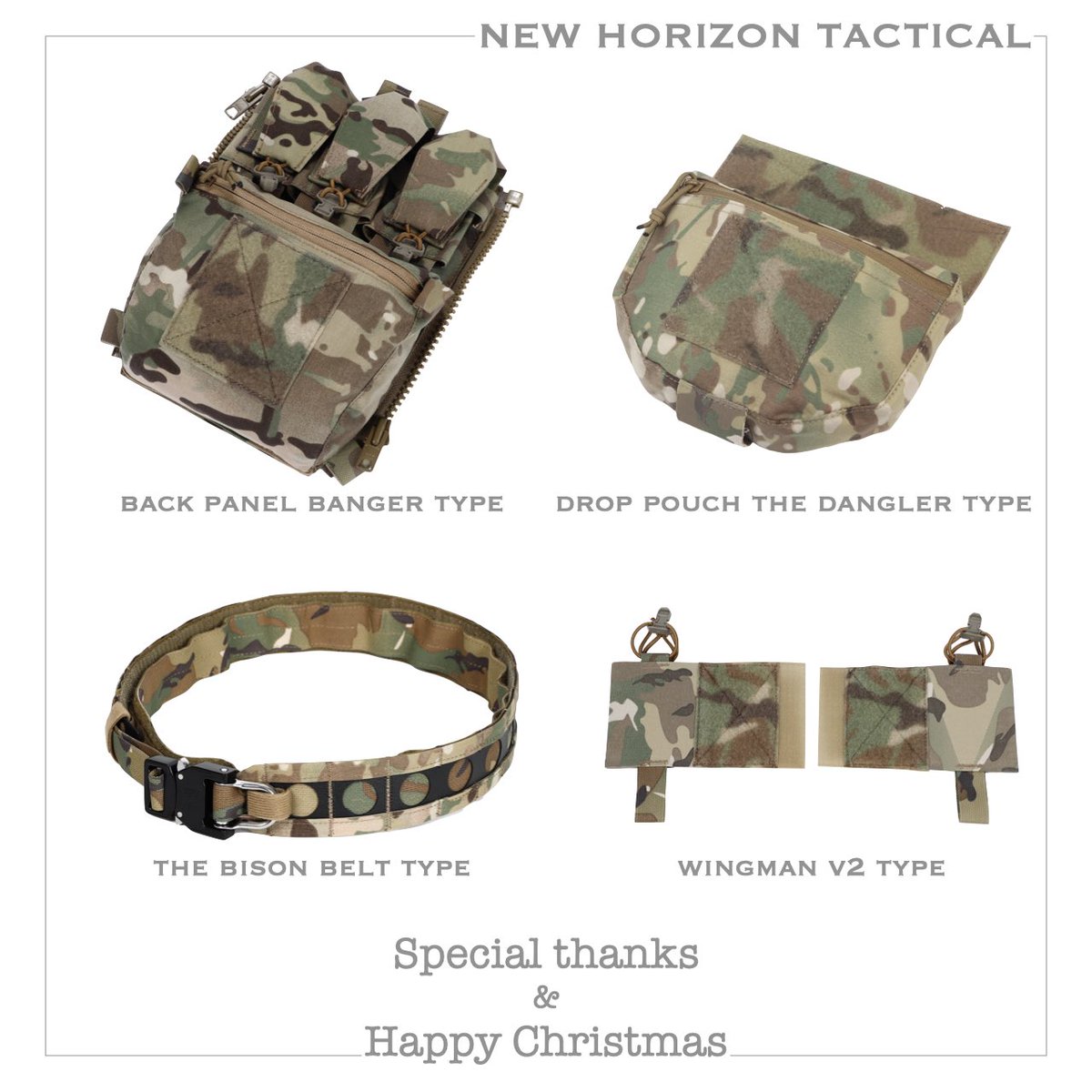 NEW HORIZON TACTICALから
クリスマスプレゼント&amp;今年1年の感謝の気持ちを込めて

FCPCフルセット(画像参照)
を抽選で1名様にプレゼント！

応募方法は
このアカウントをフォロー
この投稿をリツイート

〆切は12月15日まで

※直接連絡が取れない場合、再抽選とさせていただきます。