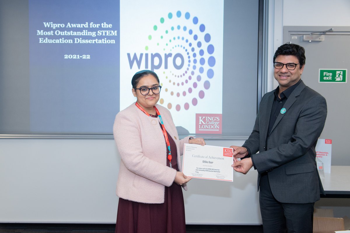 We have received the photographs from our @crestem_kcl @KingsECS MA STEM Education Celebration evening on the 19th of November. It was wonderful to celebrate the achievements of all our students. We are grateful to @Wipro for sponsoring the awards and scholarships.