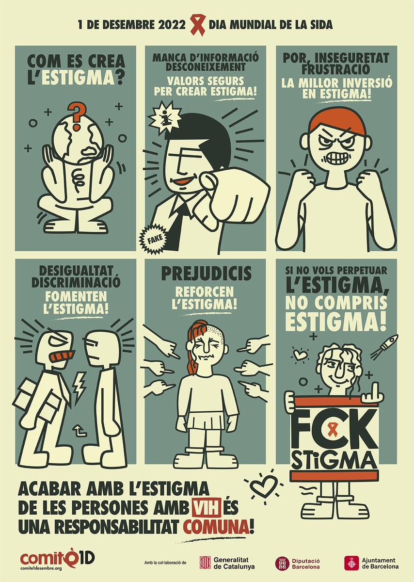 fuster_guillem's tweet photo. Massa gent coneguda i de l'entorn, massa estigmatitzar i abocar persones a la foscor.
Plantar cara amb la vida contra la malaltia.
#DiaMundialdelaSIDA
#FckStigma https://t.co/g2K7rbxocT