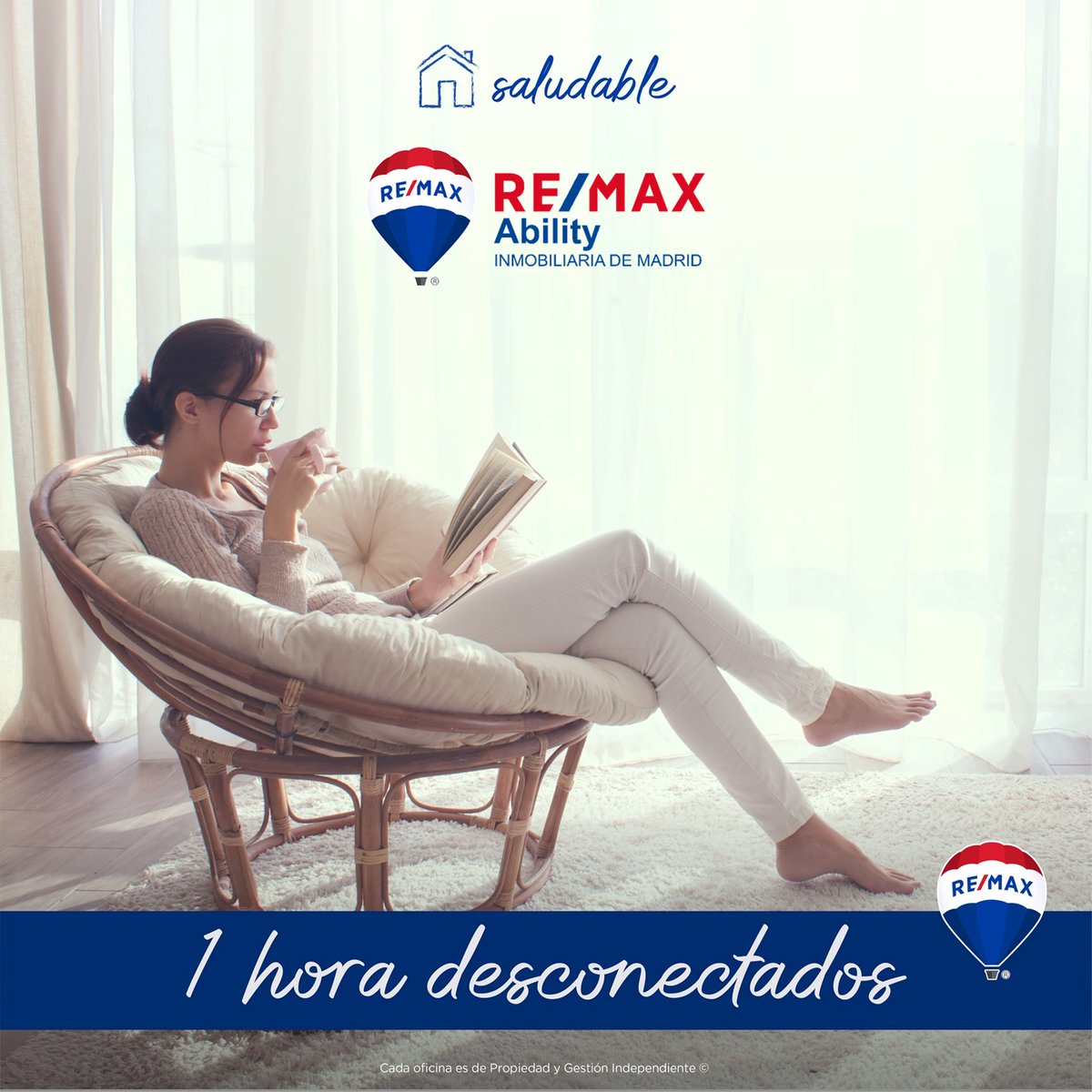 REMAXability's tweet photo. ¡1 hora desconectados para conectar con nosotros mismos😍! ¡Esta es nuestra propuesta del mes de diciembre para tener un #hogarsaludable! ¿Te animas? #contigoencadapasodelcamino
✅¡𝗩𝗘𝗡𝗗𝗘𝗠𝗢𝗦 𝗧𝗨 𝗖𝗔𝗦𝗔! Llámanos 91 517 81 59
#remaxability #vendetucasa #madrid https://t.co/H5Hz9LEoht