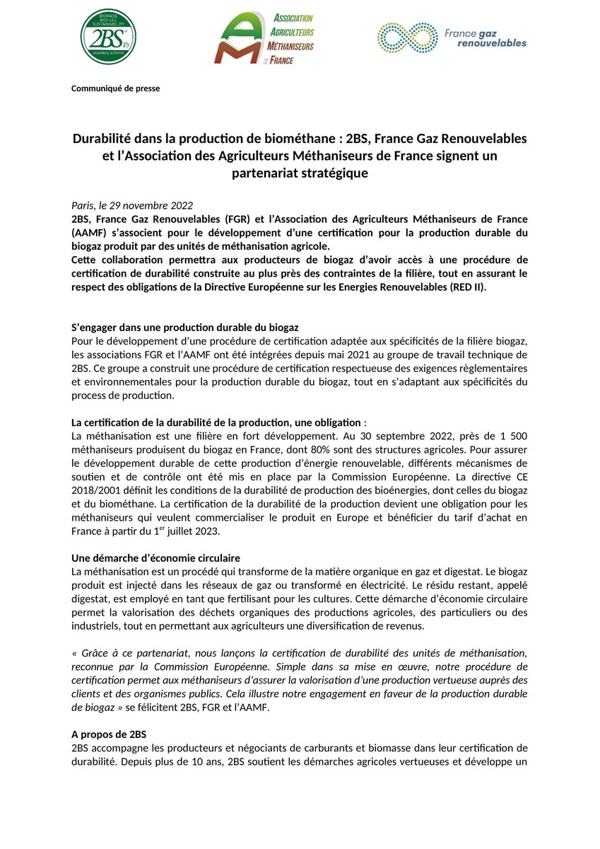 Agriculteurs Méthaniseurs de France tweet media