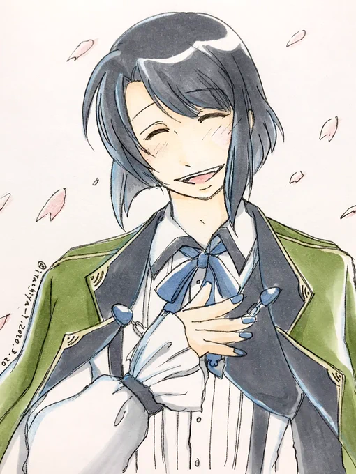 #あなたのアナログ刀剣乱舞イラストが見たいラクガキ的なものが多いのでそれ以外で。長義はバグでオコジョになってる。 