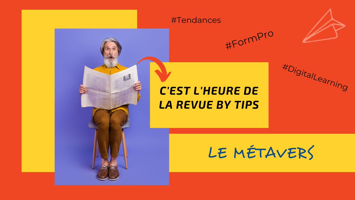 C'est le buzzword du moment. Indice : il promet d'être disruptif (quand il sera opérationnel) pour la formation professionnelle. Banco : le #métavers. Alors bienvenue dans cette Revue by TIPS pour en comprendre les enjeux en mode #formpro. #RevuedePresse tipsnlearn.fr/tips/revue/met…