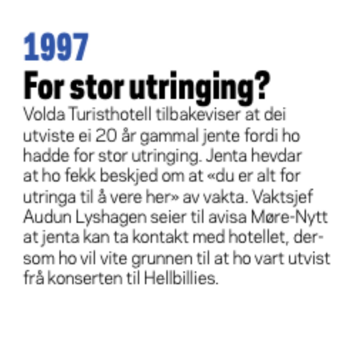 Volda Turisthotell 1997🕺💥