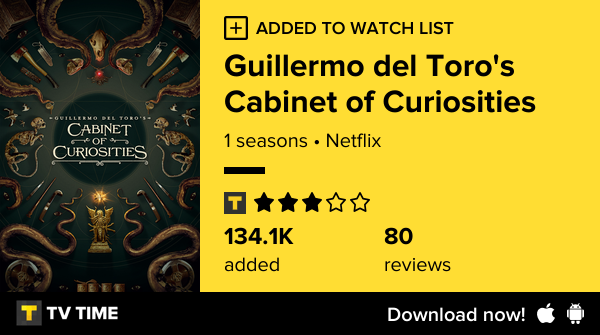 pooryche's tweet photo. I've just started following Guillermo del Toro's Cabinet of Curiosities https://t.co/1CwuAyBAIE #tvtime https://t.co/KIkHSCTwW9