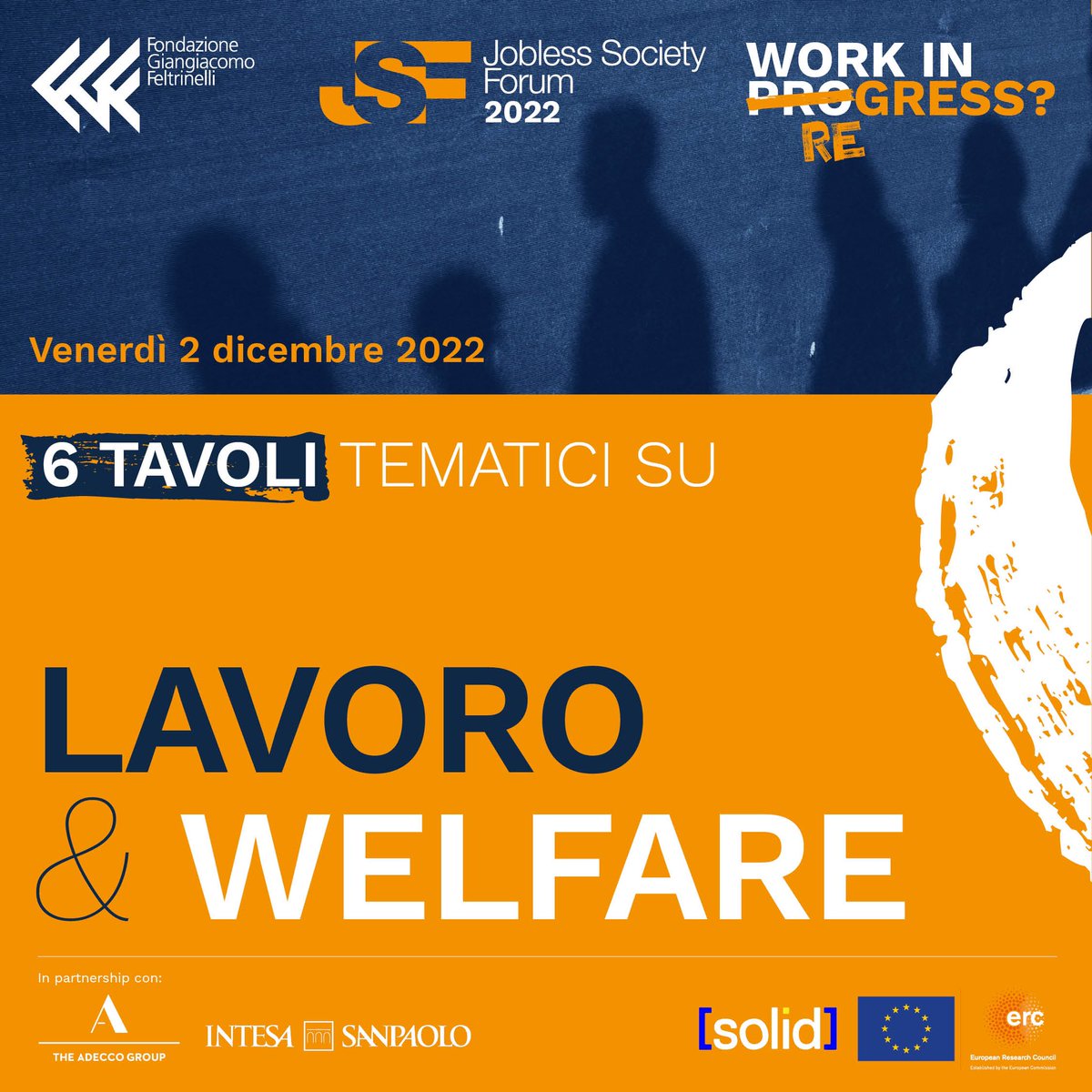 FondFeltrinelli's tweet photo. Domani, in Fondazione G. Feltrinelli - Viale Pasubio 5, Milano - ospiteremo la quinta edizione del Jobless Society Forum: Work in Regress? Ripensare il lavoro in tempo di crisi.
L’iniziativa conterà sei tavoli di lavoro, articolati attorno a due cluster tematici: lavoro e welfare https://t.co/hmYr0cUjL4