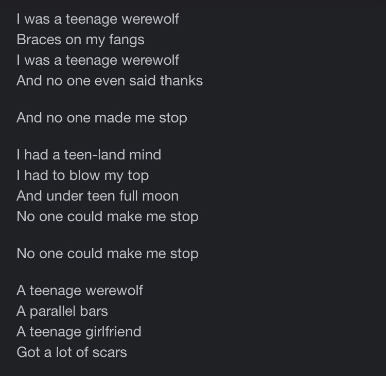 Werewolves Lyrics (9 Songs)
