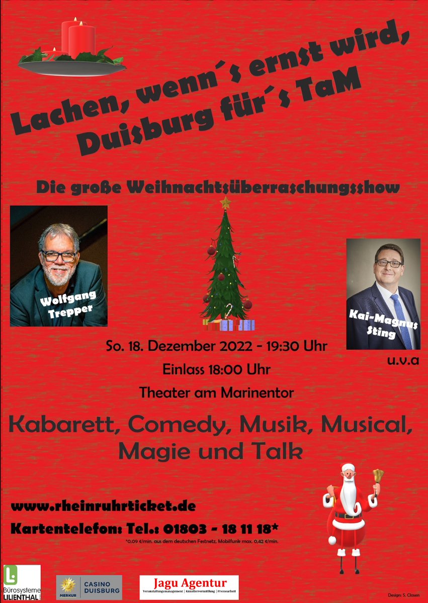 MSVDuisburg's tweet photo. "Hömma - wir Duisburger, wir lachen, wenn et ernst wird!" 🗣️
Die #Duisburger Kulturszene um Wolfgang #Trepper will ein Zeichen fürs Theater am Marientor setzen. Zum Dabeisein gibt's hier Tickets ab 20€ 👇
🎫 https://t.co/8VFs55zKal
#TaM #120JahreMSV https://t.co/2ouTvuAomj